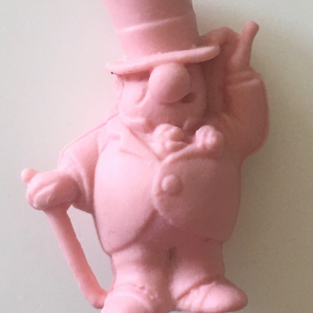 1970 vintage W.C. Fields pink eraser